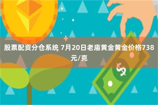 股票配资分仓系统 7月20日老庙黄金黄金价格738元/克