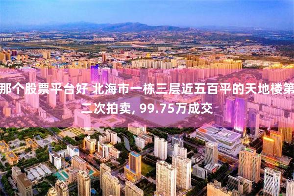 那个股票平台好 北海市一栋三层近五百平的天地楼第二次拍卖, 99.75万成交