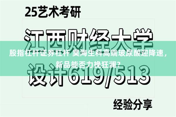 股指杠杆证券杠杆 昊海生科高端玻尿酸迎降速，新品能否力挽狂澜？