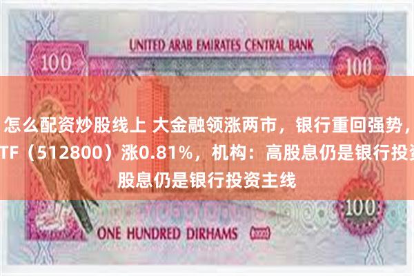 怎么配资炒股线上 大金融领涨两市，银行重回强势，银行ETF（512800）涨0.81%，机构：高股息仍是银行投资主线