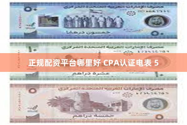 正规配资平台哪里好 CPA认证电表 5